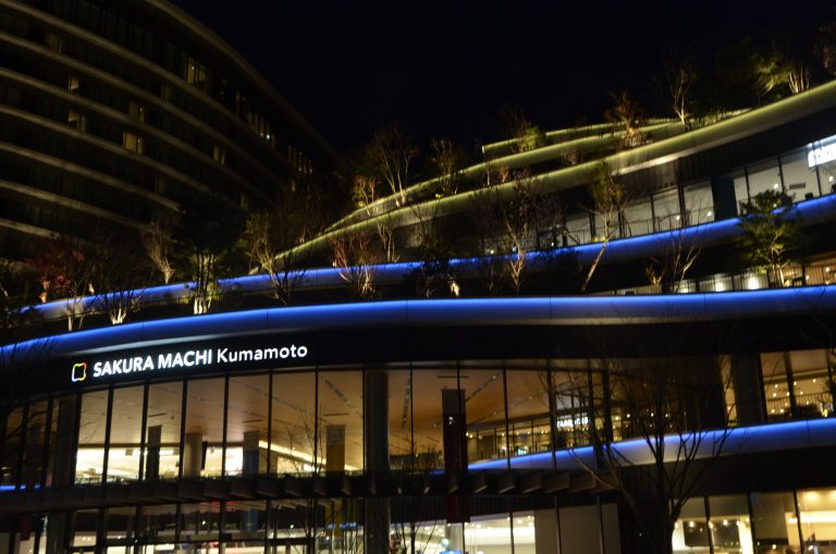 サクラマチ クマモト ライトアップ